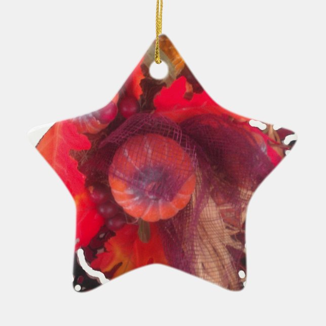 Hakuna Matata Pumkin special Gift Fruit Basket.png Ceramic Ornament (Front)