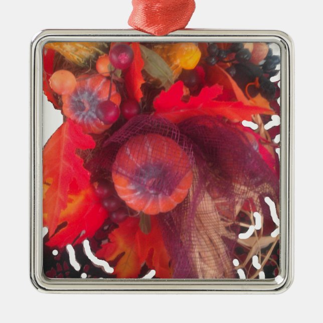Hakuna Matata Pumkin special Gift Fruit Basket.png Metal Ornament (Front)