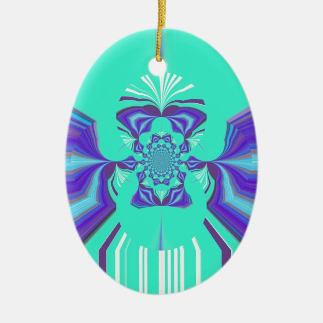 Hakuna Matata Purple blend Ceramic Ornament (Front)