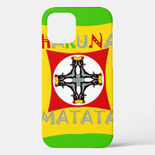 Hakuna Matata Rasta Colour Red Golden Green iPhone 12 Pro Case