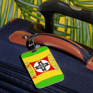Hakuna Matata Rasta Colour Red Golden Green Luggage Tag