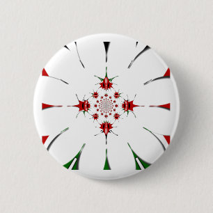 HAKUNA MATATA RED GREEN 2 INCH ROUND BUTTON