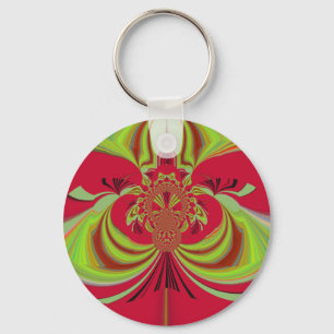 Hakuna Matata red yellow design Keychain