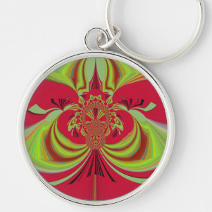 Hakuna Matata red yellow design Keychain