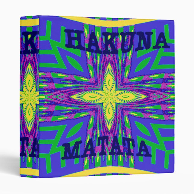 Hakuna Matata Ring Avery Signature Binder (Front/Spine)