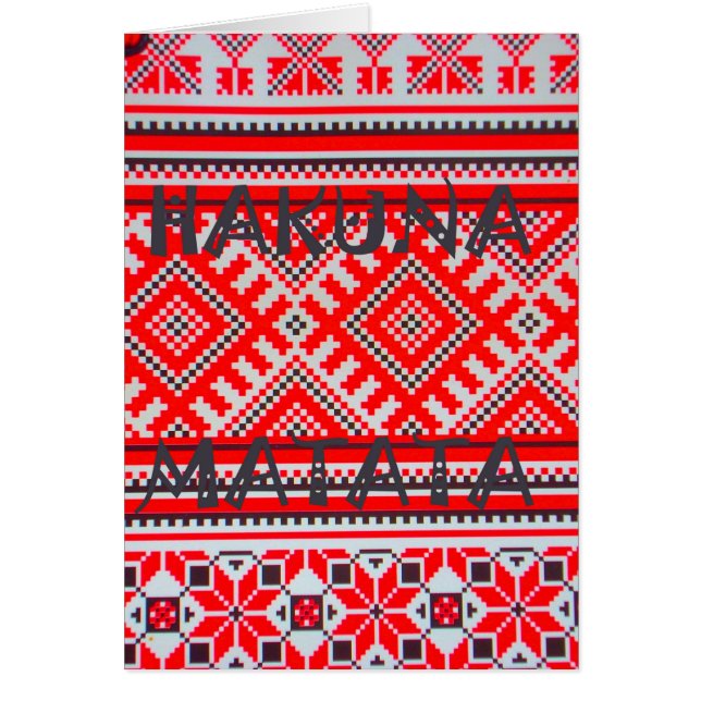 Hakuna Matata Seamless Geometrical Pattern (Front)