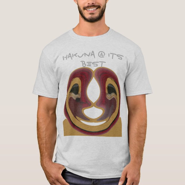 Hakuna Matata @ son meilleur Modèle T-shirt basiqu (Devant)