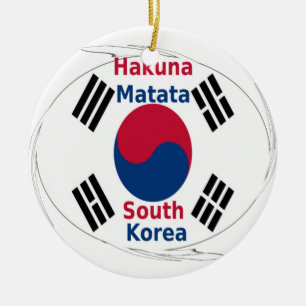 Hakuna Matata South Korea Art Print/Graphic Ceramic Ornament