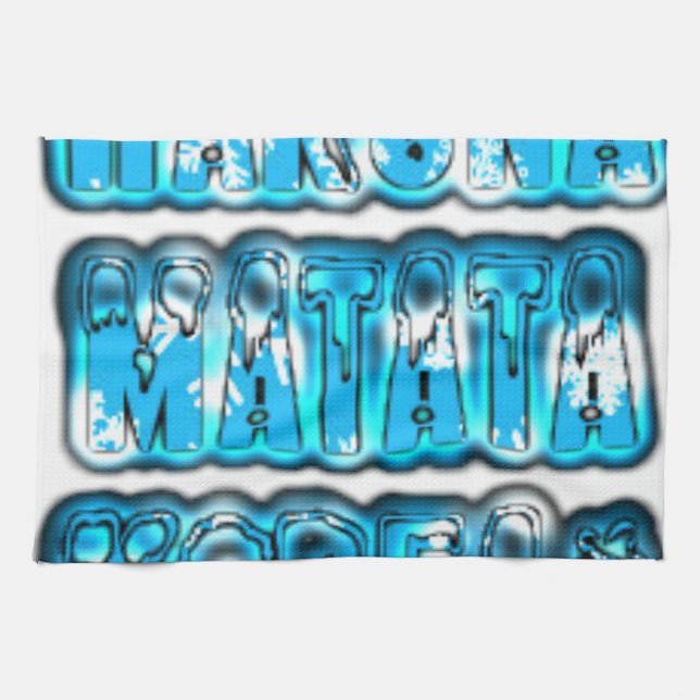 Hakuna Matata South Korea Art Print/Graphic Kitchen Towel (Horizontal)