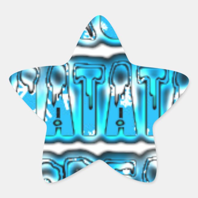 Hakuna Matata South Korea Art Print/Graphic Star Sticker (Front)