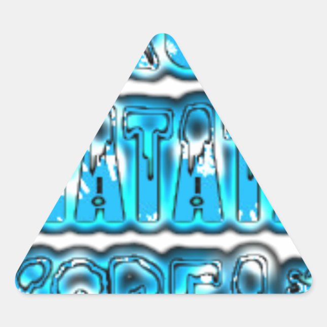Hakuna Matata South Korea Art Print/Graphic Triangle Sticker (Front)