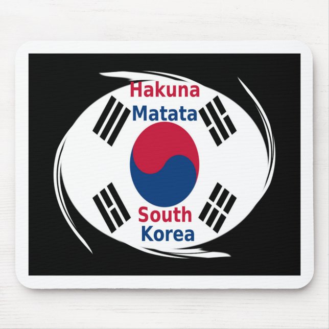 Hakuna Matata South Korea Mouse Pad (Front)