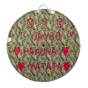 Hakuna Matata Talk Money Art Print Design Dartboard