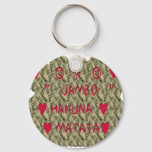 Hakuna Matata Talk Money Art Print Design Keychain