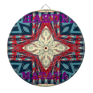 Hakuna Matata Text Hope Abstract Art Print Design Dartboard