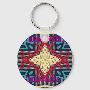 Hakuna Matata Text Hope Abstract Art Print Design Keychain
