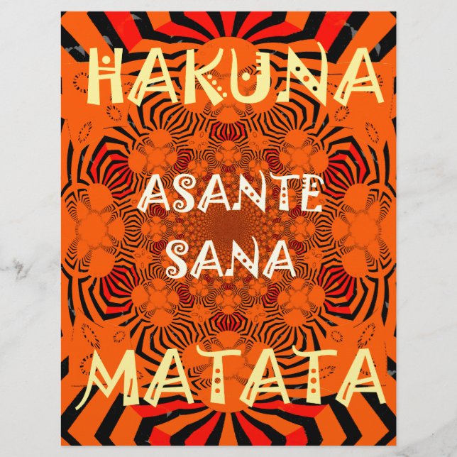 Hakuna Matata Uniquely Exceptionally latest patter (Front)