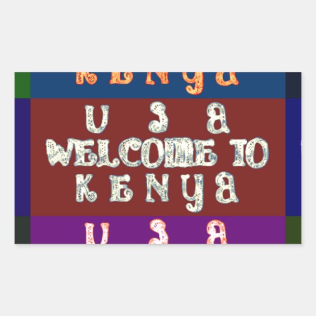Hakuna Matata Welcome to Kenya.png Sticker (Front)