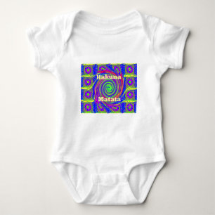 Hakuna Matata – Whirl Design with Vibrant Colours Baby Bodysuit