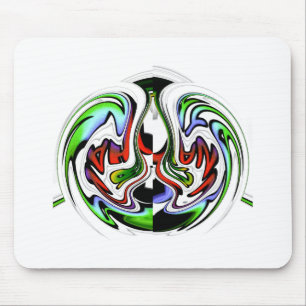 Hakuna Matata with Abstract Whirl and Gradients Mouse Pad