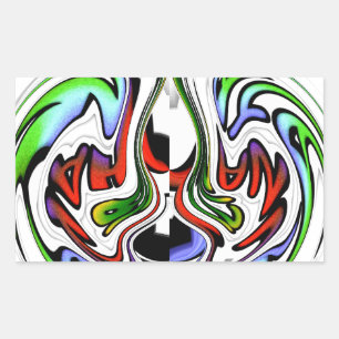 Hakuna Matata with Abstract Whirl and Gradients Sticker