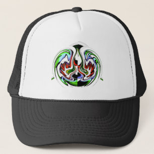 Hakuna Matata with Abstract Whirl and Gradients Trucker Hat