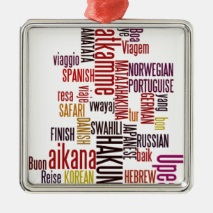 Hakuna Matata word Metal Ornament
