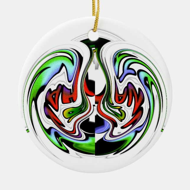 HakunaMatata hakunamatata gift colours Ceramic Ornament (Front)