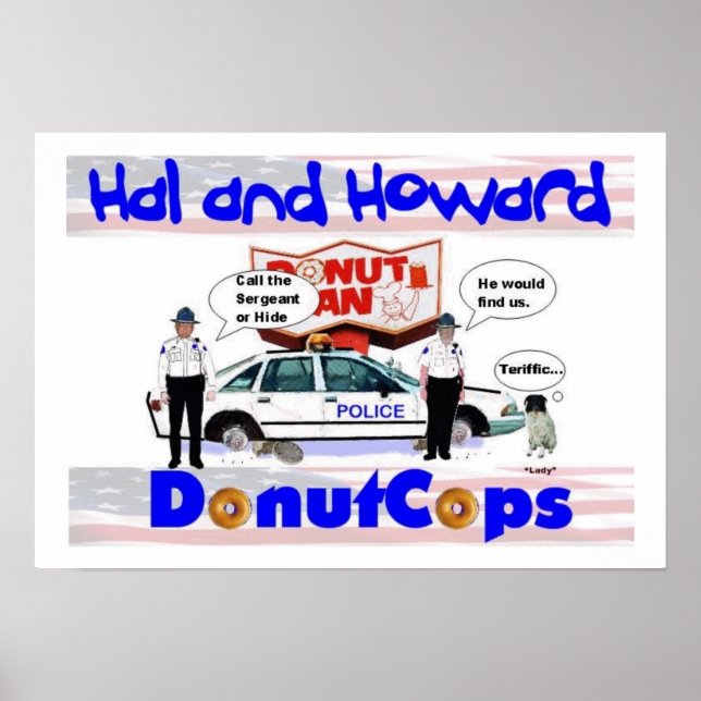 Hal and Howard Donut Cops Poster (Front)