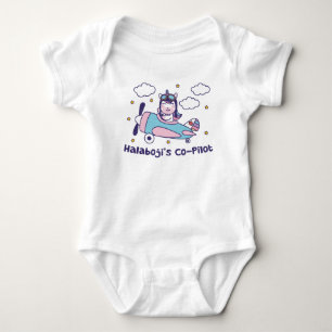 Halaboji's Co-Pilot - Unicorn Airplane Baby Bodysuit
