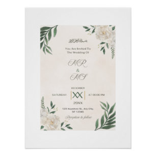 halal marriage , WEDDINGS INVITATION Poster