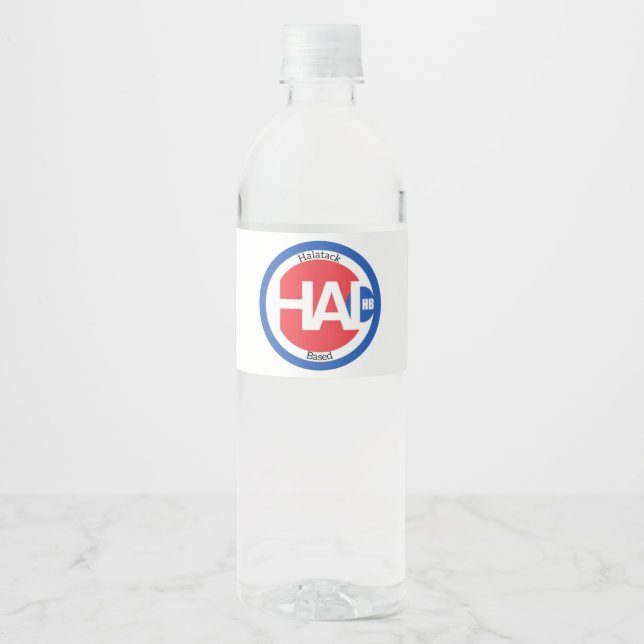 Halatack Water Bottle Label (Front)