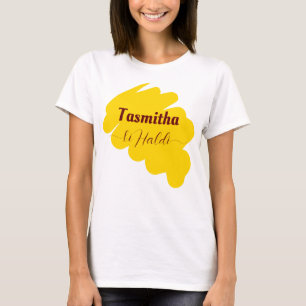 Haldi ceremony ki haldi matching personalized T-Shirt