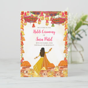 Haldi invitations & Haldi invites Hindu Wedding