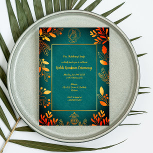 Haldi Kumkum Ceremony Invitation