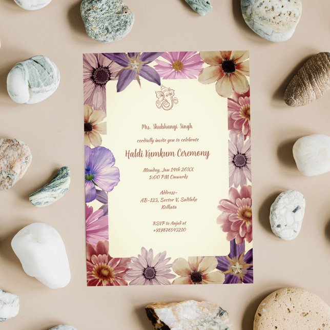 Haldi Kumkum Ceremony Invitation (Creator Uploaded)