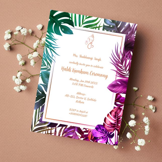 Haldi Kumkum Ceremony Invitation (Creator Uploaded)