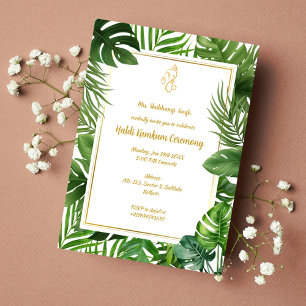 Haldi Kumkum Ceremony Invitation