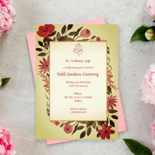Haldi Kumkum Ceremony Invitation