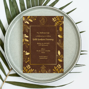 Haldi Kumkum Ceremony Invitation