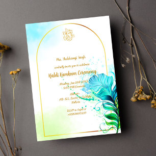 Haldi Kumkum Ceremony Invitation