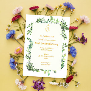 Haldi Kumkum Ceremony Invitation