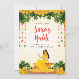 Haldi numérique invite les invitations Haldi Pithi