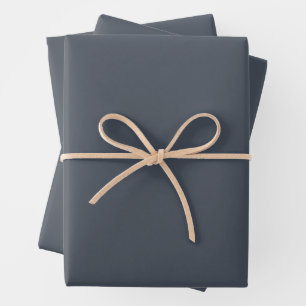 Hale Navy Solid Colour Wrapping Paper Sheet