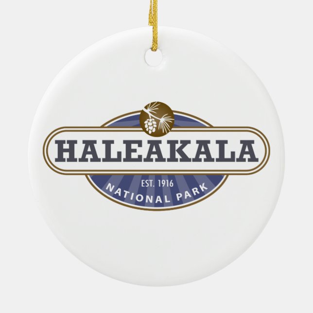 Haleakala National Park Ceramic Ornament (Back)