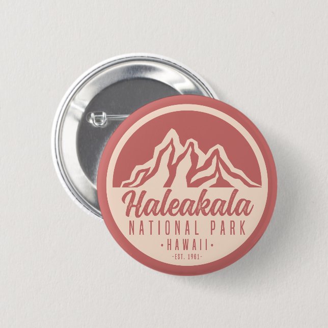 Haleakala National Park Hawaii 2 Inch Round Button (Front & Back)