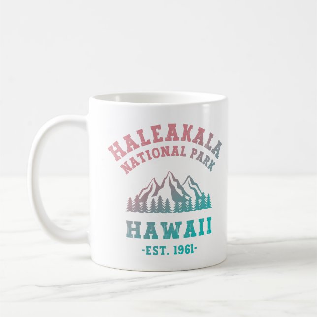 Haleakala National Park Hawaii Gradient Coffee Mug (Left)