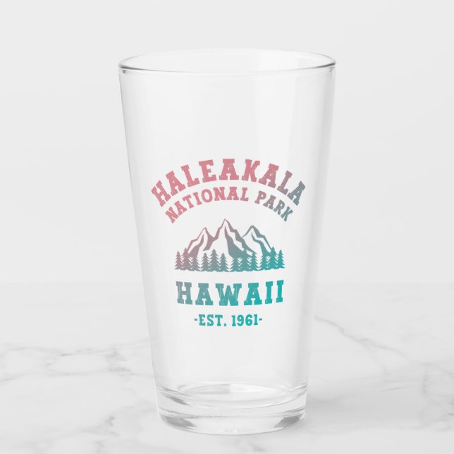 Haleakala National Park Hawaii Gradient Glass (Front)