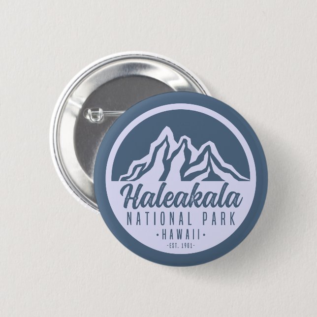 Haleakala National Park Hawaii Hiking 2 Inch Round Button (Front & Back)