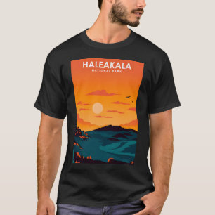 Haleakala national park hawaii travel poster  T-Shirt
